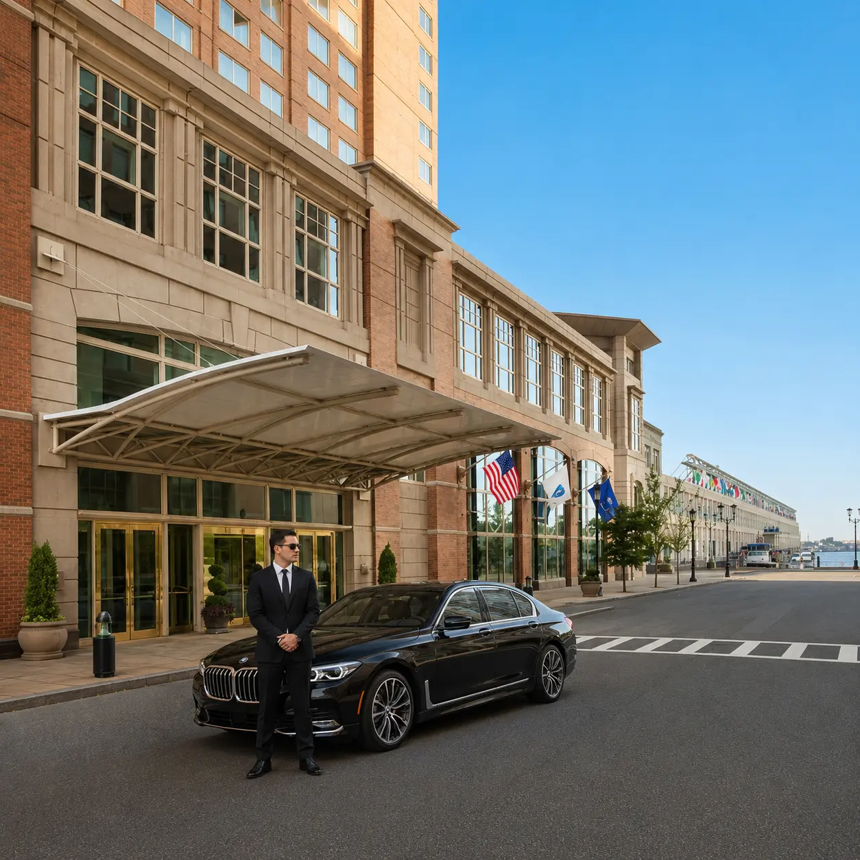 Seaport Hotel Boston chauffeur service for Waterfront Business