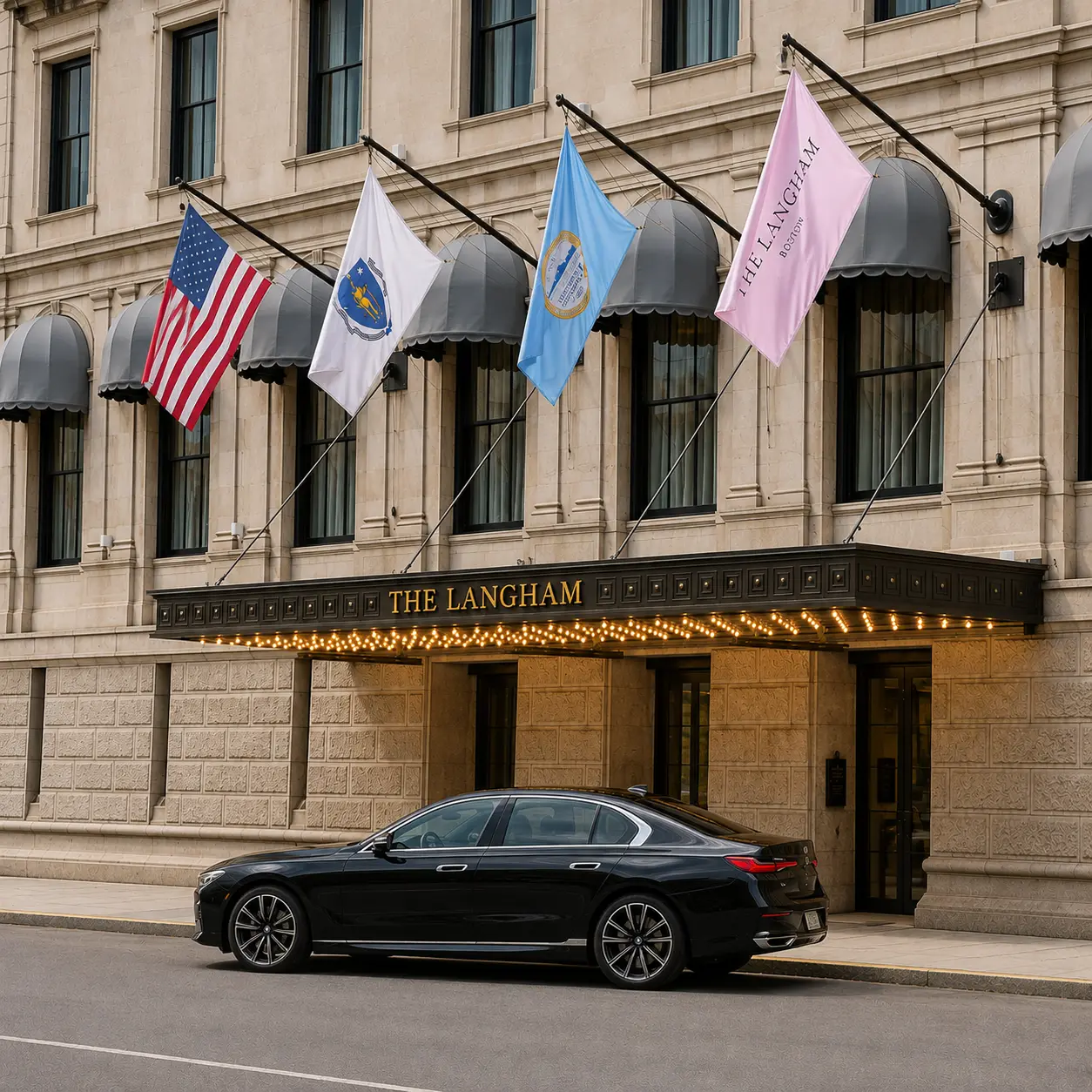 Private Car Service to The Langham Boston from Logan Airport for Visiting Leadership
