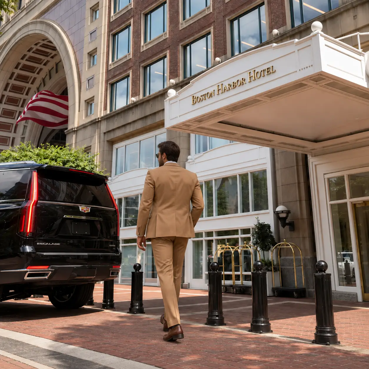 Welcome Clients with Boston Harbor Hotel chauffeur service